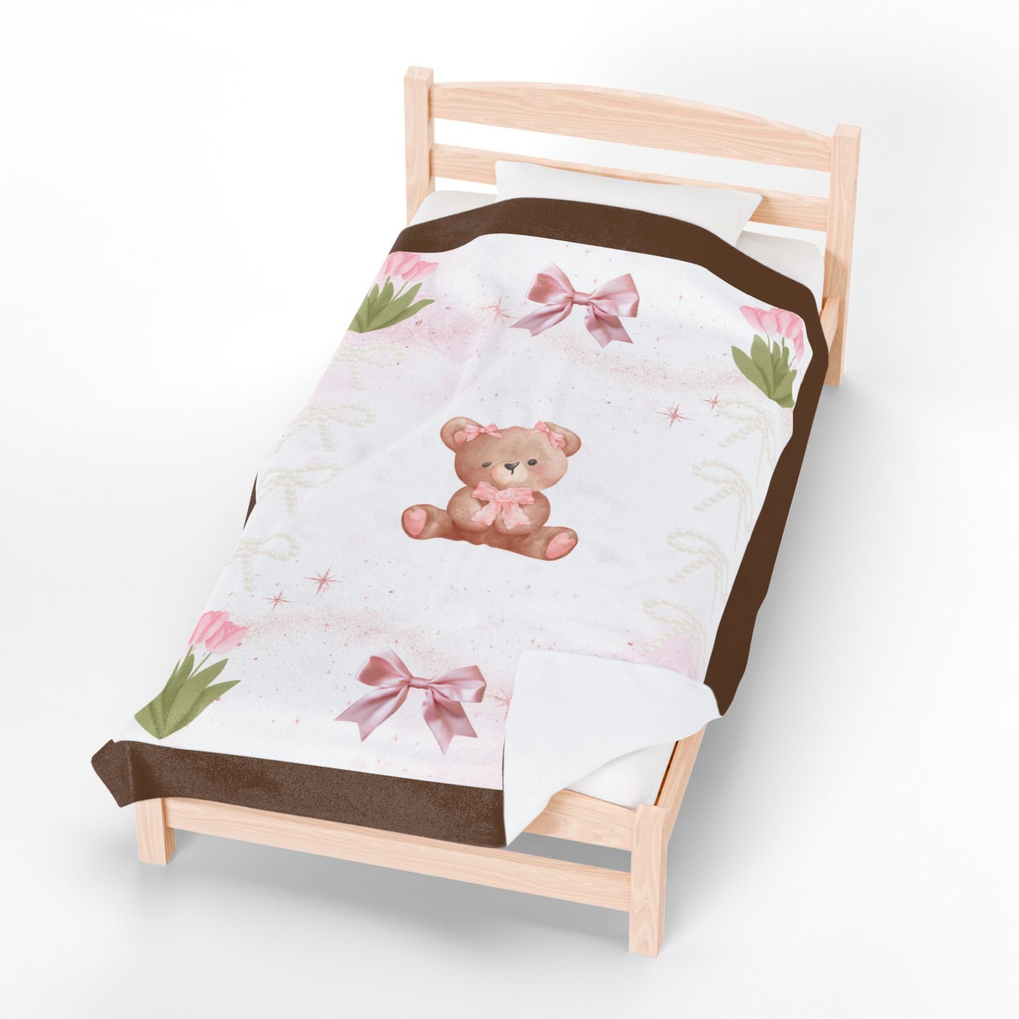 Sweet Teddy Bear- Plush Blanket