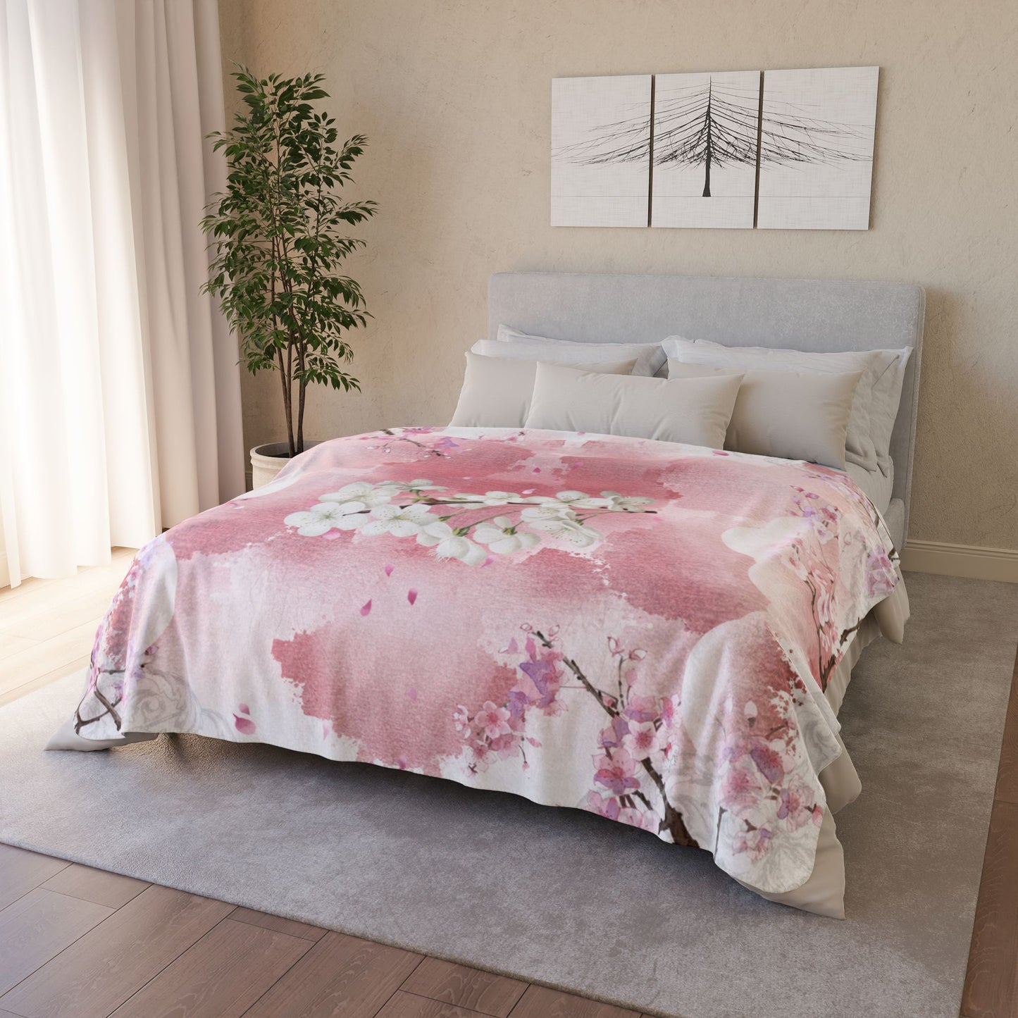 Pink Blossom Blanket