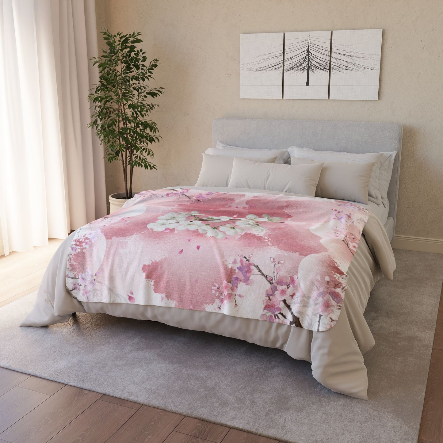 Pink Blossom Blanket