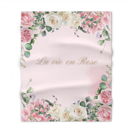La vie en Rose- Throw Blanket